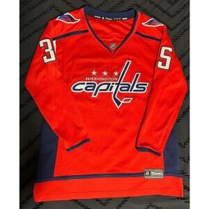 NHL Washington Capitals Darcy Kuemper Fanatics Hockey Jersey Women’s Size Large
